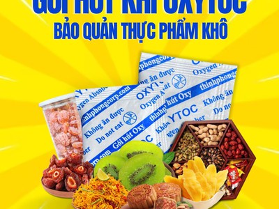 Gói hút oxy bảo quản cho bánh mứt ngày Tết 0
