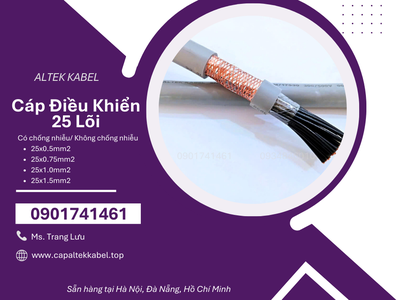 Cáp điều khiển 25x0.5/25x0.75/25x1.0/25x1.5 Altek Kabel 0