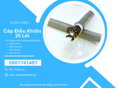 Cáp điều khiển 25x0.5/25x0.75/25x1.0/25x1.5 Altek Kabel 1
