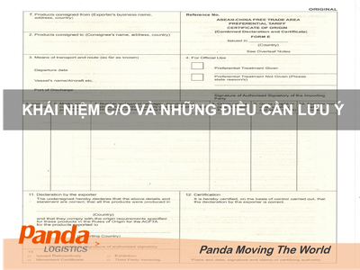 Khái niệm C/O và những điều cần lưu ý 0