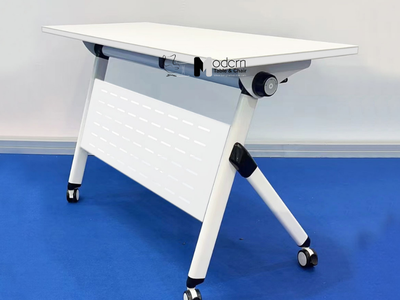 Bàn học 1m2 gấp gọn chân bánh xe TF2006-12W tại HCM 0