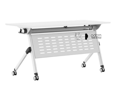 Bàn học 1m2 gấp gọn chân bánh xe TF2006-12W tại HCM 3