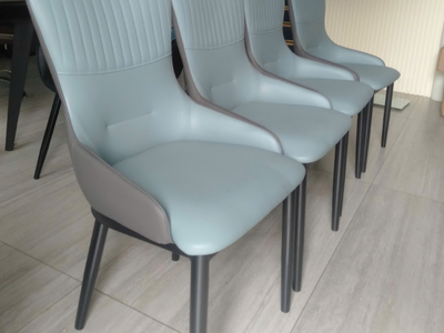 Ghế phòng ăn nệm simili chân sắt ECO 46A‑P 0