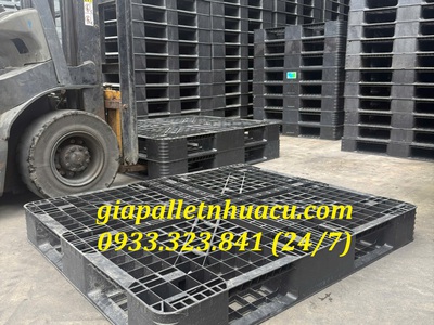 Khuyến Mãi Cuối Năm Pallet Nhựa Đen 1100x1300x150mm Giảm Giá 0