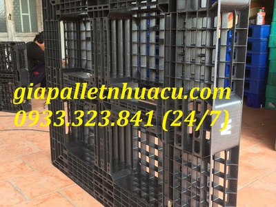 Khuyến Mãi Cuối Năm Pallet Nhựa Đen 1100x1300x150mm Giảm Giá 3