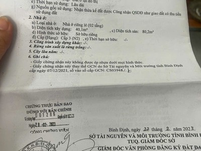 Nhà 2 tầng góc hẻm cạn trung tâm bạch đằng, quy nhơn gia lai 2