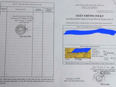 Nhà   đất  6.4x24.5  mặt tiền đông hưng thuận 42 chợ cây sộp, q12 kd cực đỉnh 0