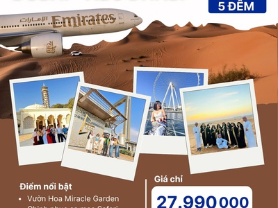 Tour Dubai 16/12 Chỉ 27,990K 0