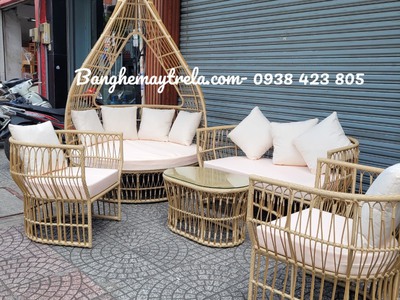 Sofa mây nhựa sân vườn 5