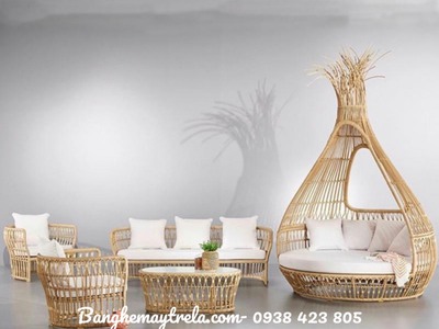 Sofa mây nhựa sân vườn 6