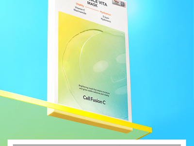 Mặt nạ làm sáng và dưỡng ẩm cho da Cell Fusion C Radiance Vita Mask, 25ml x 5 miếng 2