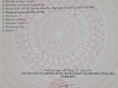 Bán ô đất mặt phố Trần Khánh Dư, Đống Đa, Vĩnh yên, Vĩnh Phúc. Giá chỉ 5,8 tỷ 0