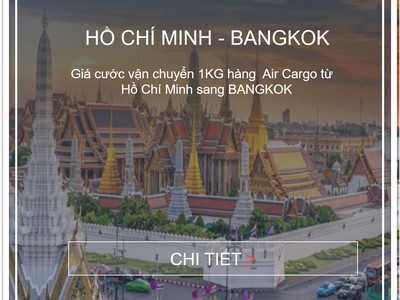 Cước vận tải hàng không từ Hồ Chí Minh đi Thái Lan 0
