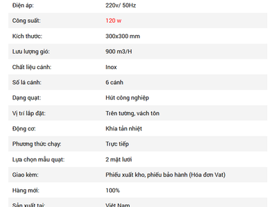 QUẠT HÚT VUÔNG HV-19-30CM: Sạch không khí Bền vững thời gian 2