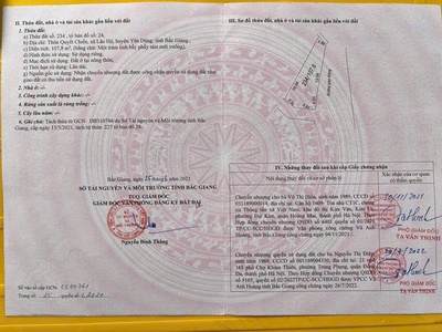 Sở hữu ngay lô đất đẹp - giá tốt - vị trí đắc địa tại thôn quyết chiến, xã lão hộ, huyện yên dũng 2