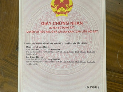 Lô đất chính chủ vĩnh lộc a, bình chánh thanh pho ho chi minh 4