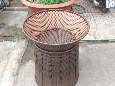 Giỏ mây nhựa trưng trái cây hoa quả 2