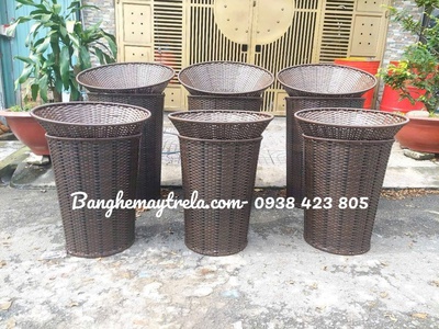 Giỏ mây nhựa trưng trái cây hoa quả 8