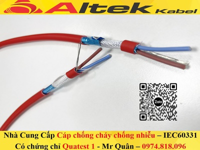 Altek Kabel: Cáp chống cháy chống nhiễu 2x2.5 E GFT 2