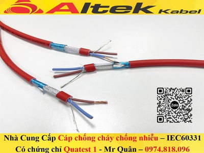 Altek Kabel: Cáp chống cháy chống nhiễu 2x2.5 E GFT 4