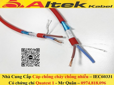 Altek Kabel: Cáp chống cháy chống nhiễu 2x2.5 E GFT 0