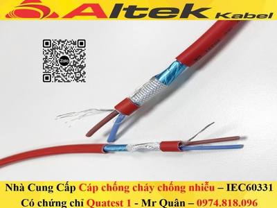Altek Kabel: Cáp chống cháy chống nhiễu 2x2.5 E GFT 1