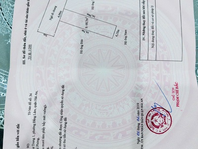 Bán đất tặng nhà 1 tầng mặt đường thư trung, đằng lâm, hải an, ô tô đỗ trong nhà 2