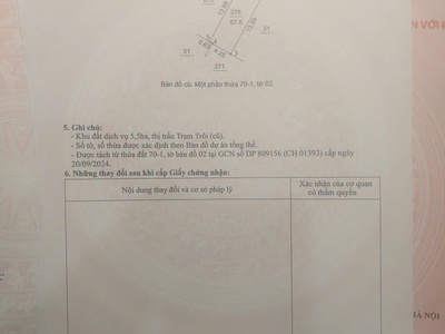 Đất phân lô tt trạm trôi, xã hoài đức chung đường bt lideco giá 15xtr/m 0