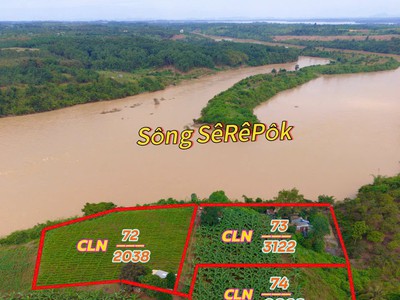 Đất thành phố bmt dt 7182m2 giáp sông serepok, đường oto tới đất, cách bmt chỉ 13km phù hợp làm 0