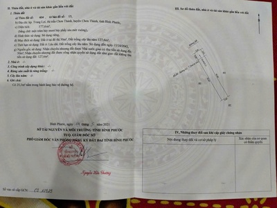 Bán nhanh lô đất giá chỉ 560 triệu trung lợi, chơn thành, bình phước 0