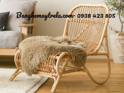 Ghế thư giãn mây tự nhiên kèm gác chân 0