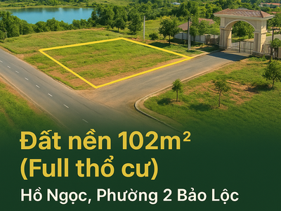 Đất Full Thổ Cư 102M    Hạ Tầng Hoàn Chỉnh   Tiện Ích Cao Cấp 0