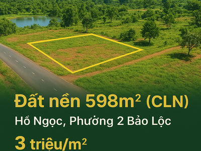 Đất Đồi 598M CLN View Toàn Hồ Ngọc Địa Thế Đẹp 0