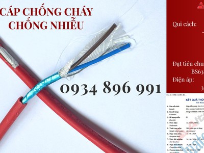 Cáp Điều Khiển Chống Cháy Chống Nhiễu 2x0.75 Đà Nẵng   Hà Nội   HCM 0