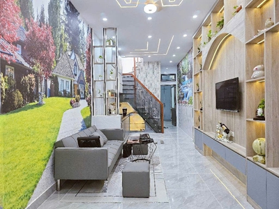 O1672  nhà mới 2 tầng trần bá giao gv, shr, vuông, hxh, 3x13m, 4.x tỷ 0