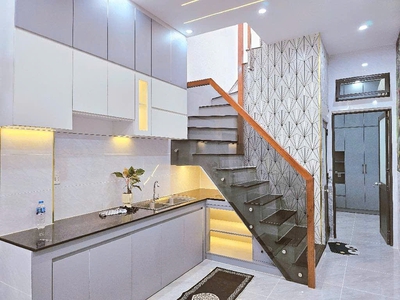 O1672  nhà mới 2 tầng trần bá giao gv, shr, vuông, hxh, 3x13m, 4.x tỷ 2