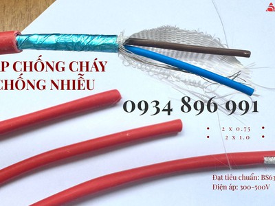 Cáp Điều Khiển Chống Cháy Chống Nhiễu 2x0.75 Đà Nẵng   Hà Nội   HCM 1