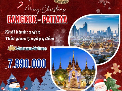 Đón giáng sinh tại Thái Lan 24/12 chỉ 7.990K 0