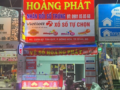 Mình cần sang 2 mặt bằng kinh doan đại lý vé số tại Dĩ An. 0