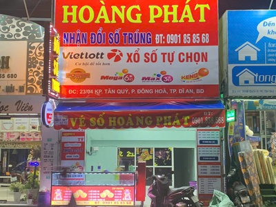 Mình cần sang 2 mặt bằng kinh doan đại lý vé số tại Dĩ An. 1