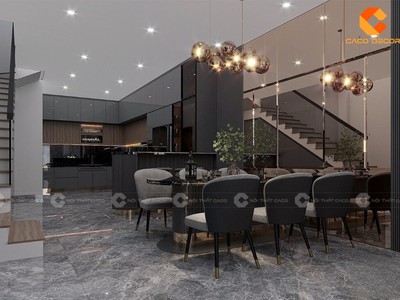 Tủ Bếp Gỗ Công Nghiệp Chữ L Phủ Acrylic Bền Đẹp 0