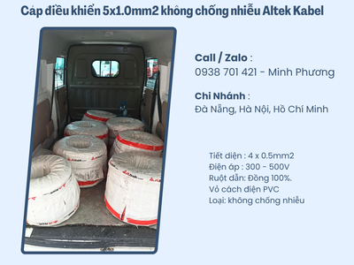 Cáp điều khiển 5x1.0mm2 không chống nhiễu Altek Kabel Đà Nẵng, Hải Dương, Hải Phòng 2