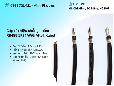 Cáp tín hiệu chống nhiễu RS485 1p24awg Altek Kabel Đà Nẵng, Quảng Bình, Hồ Chí Minh 3