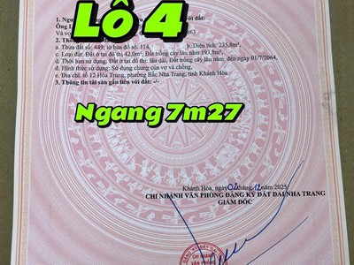 Bán đất đường ô tô gần biển, hẻm nguyễn chích, bắc nha trang 2