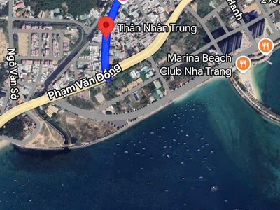 Lô đất 2 mặt tiền đường thân nhân trung, bắc nha trang vị trí đắt giádiện tích: 90.2m công 1