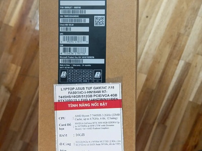 NEW ASUS TUF A15 R7 - 7445HS, 1 đổi 1 đến 12 tháng 0