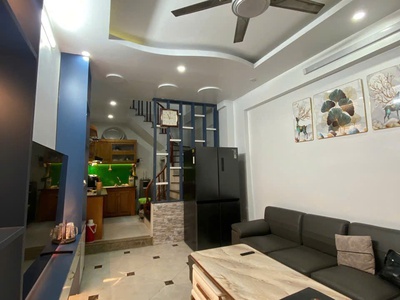 Nhà 5 tầng   35m    nội thất đủ   ở ngay- định công 3