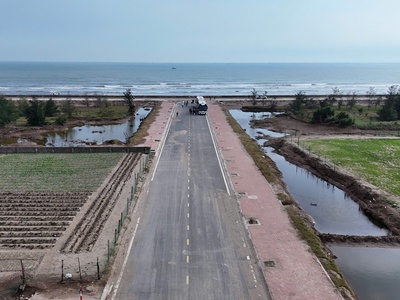 Mặt tiền 6.5m sát mặt đường hòa bình quất lâm 70m2 chỉ nhỉnh 1 tỷ 3