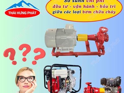 So sánh chi phí đầu tư   vận hành   bảo trì giữa các loại bơm chữa cháy 0