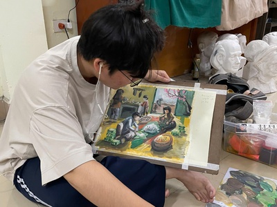 Học vẽ mỹ thuật ở Gia lâm 3